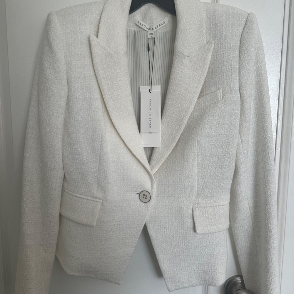 VERONICA BEARD Woodley Tweed Dickey Blazer